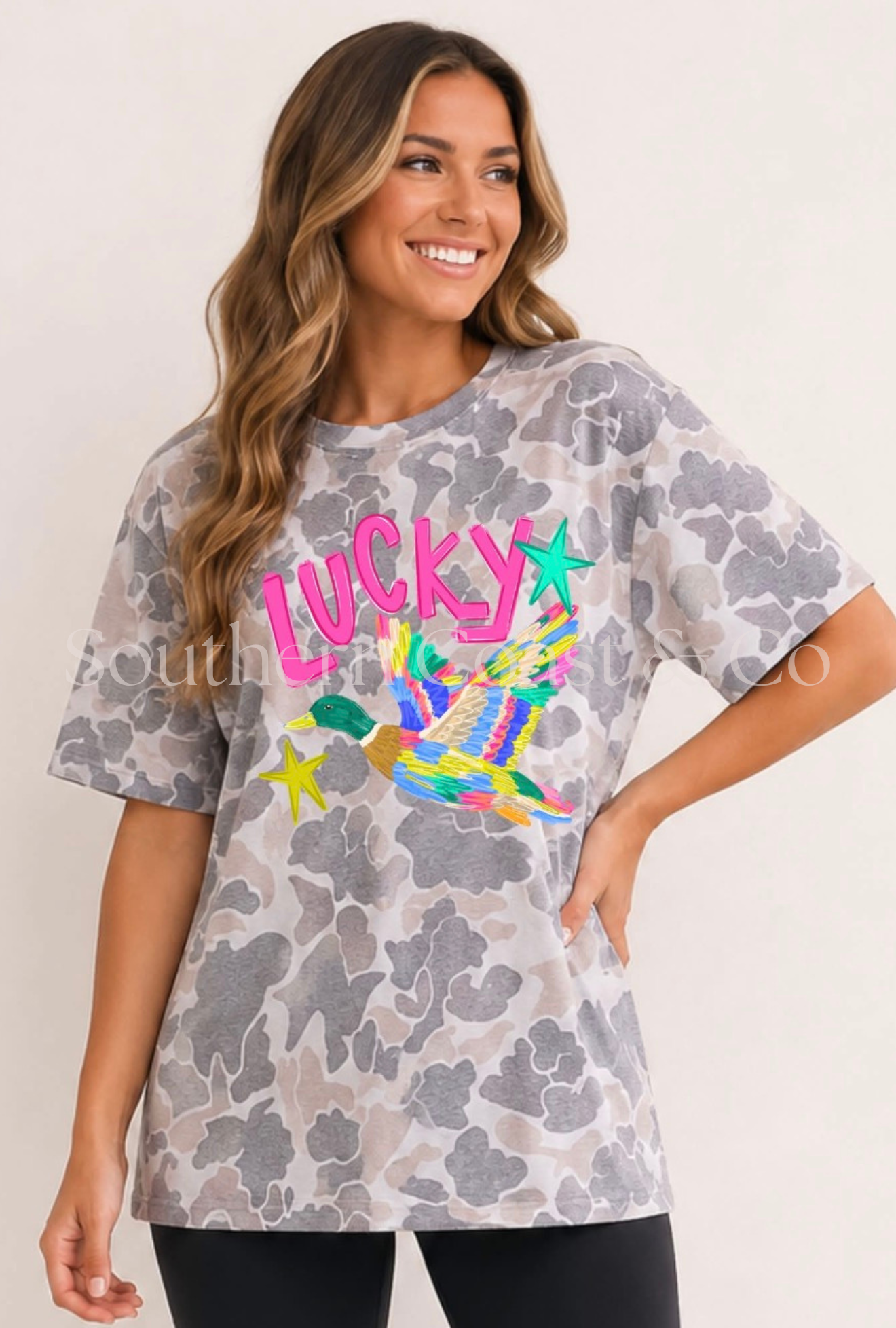 Lucky duck camo tee